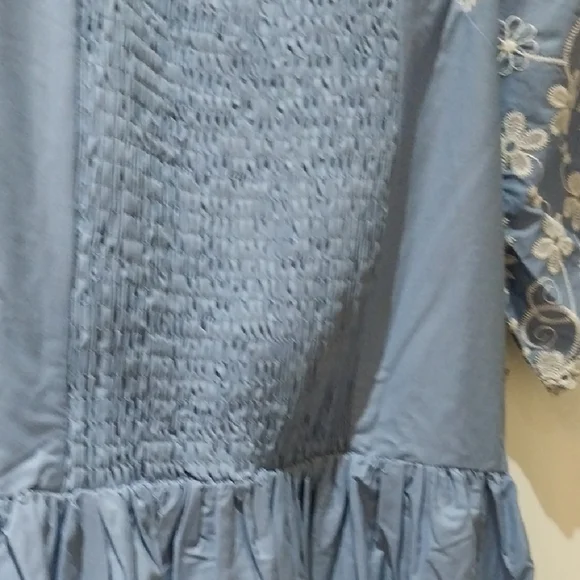 Nwt Xl Solitaire Blue and White Maxi Dress - Picture 12 of 15